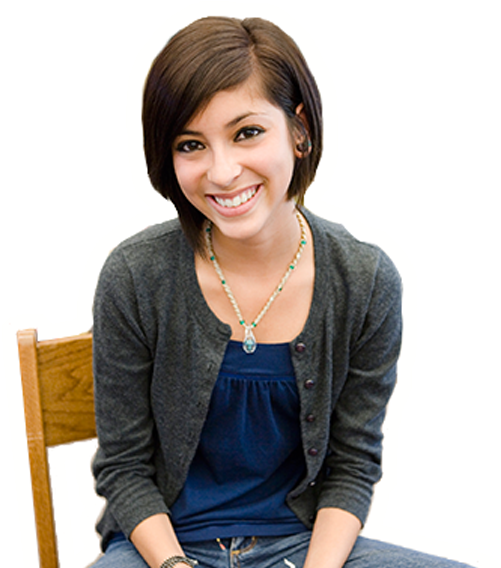 Girl Sitting In Chair And Smiling - Stock Photography (524x600), Png Download