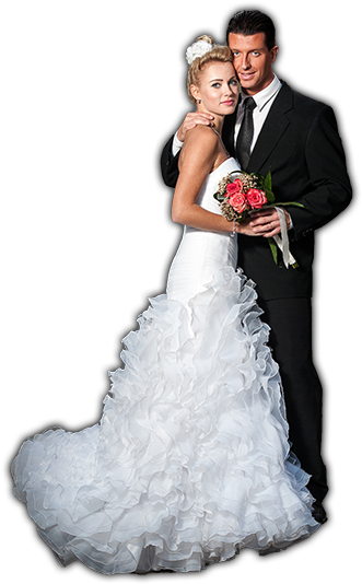 Bride-groom - Bride And Groom Png (333x550), Png Download