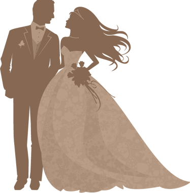 Graphic Free Download Forgetmenot Cakes Weddings - Bride & Groom Png (374x380), Png Download