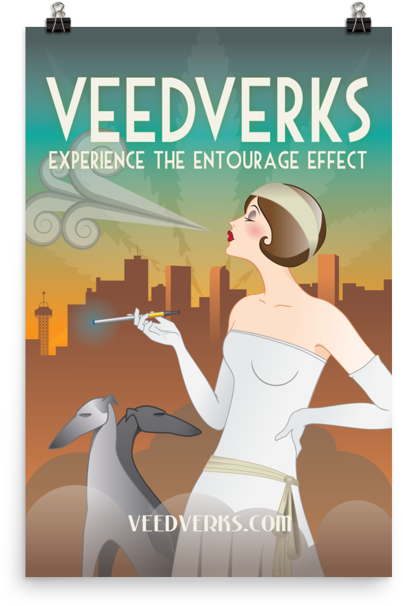 Art Deco Poster Png (1000x1000), Png Download