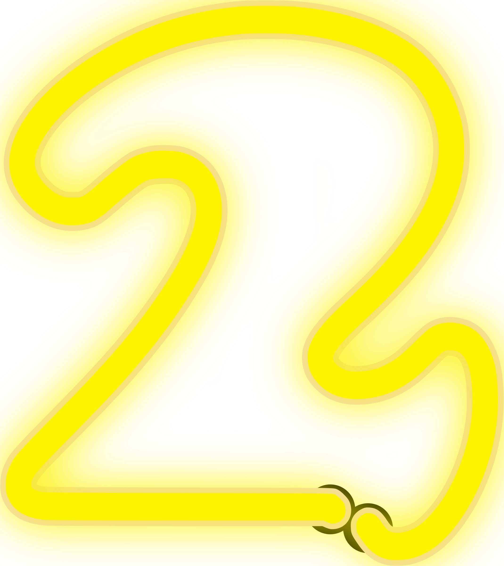 Big Image - Numeros De Neon (2139x2400), Png Download