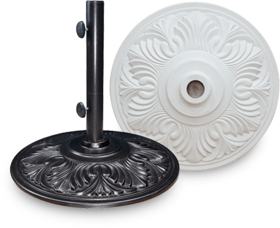 50lb Umbrella Weight White | Hom Furniture (700x487), Png Download