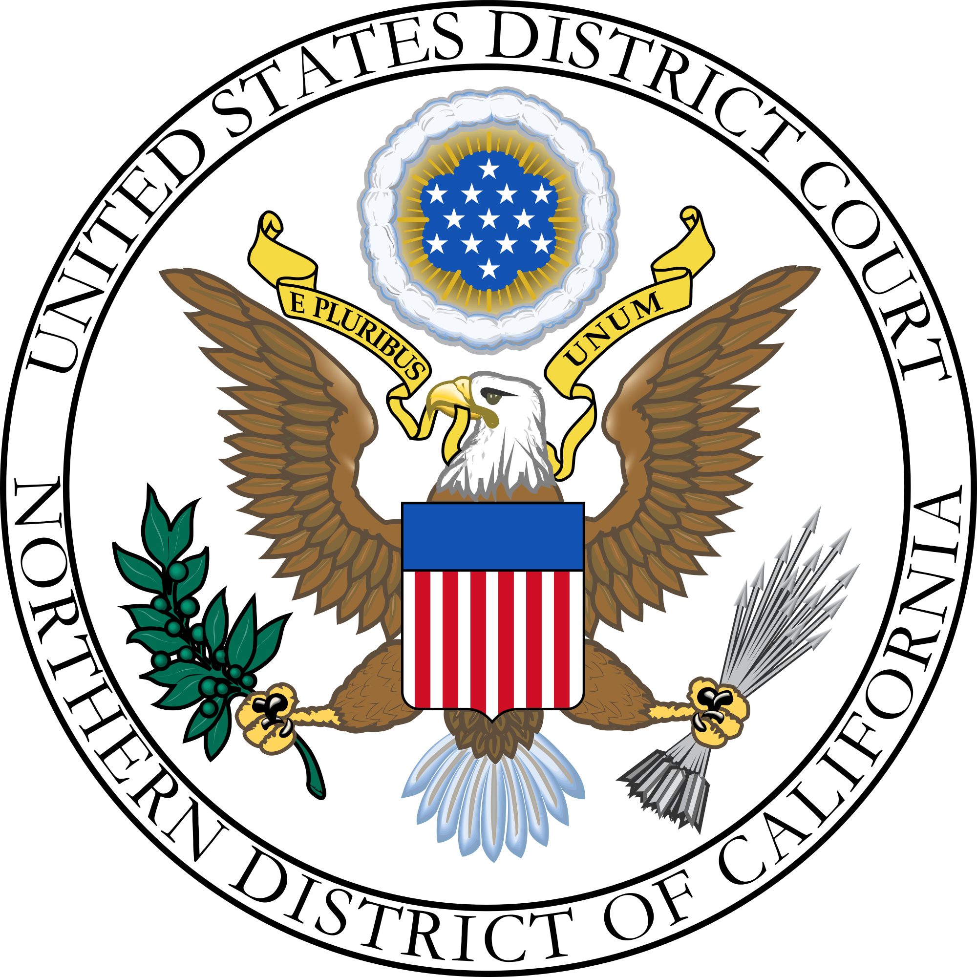 United States District Court For The Northern District - United States District Court Logo (1200x1200), Png Download