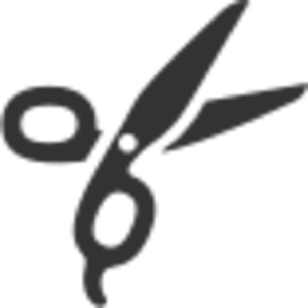 Barber Scissors Free Images At Clker Com Vector Clip - Scissors Icon Png (600x600), Png Download