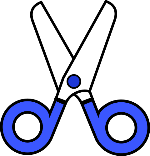 Clip Art - Scissor Clipart (480x500), Png Download