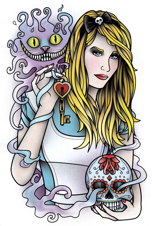 Color - Tattoo Png Transparent Color (487x723), Png Download