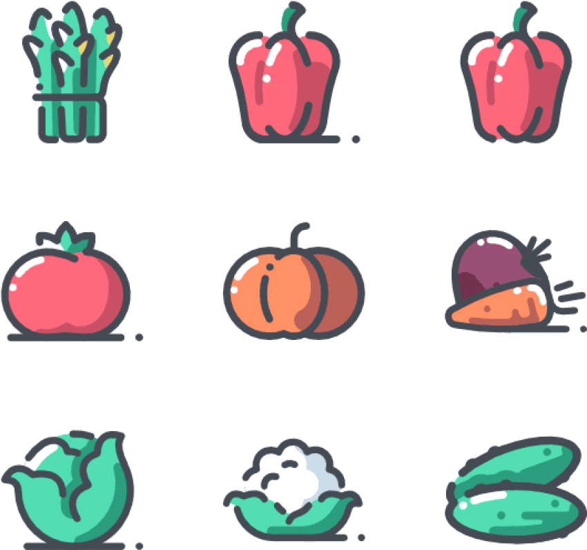 Vegetable Icons - Vegetable (600x564), Png Download
