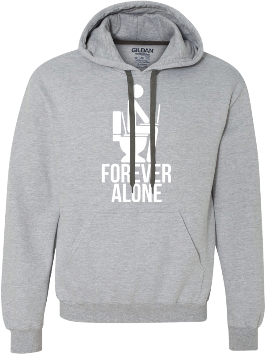 Forever Alone Premium Fleece Hoodie - Kappa Hoodies (1155x1155), Png Download
