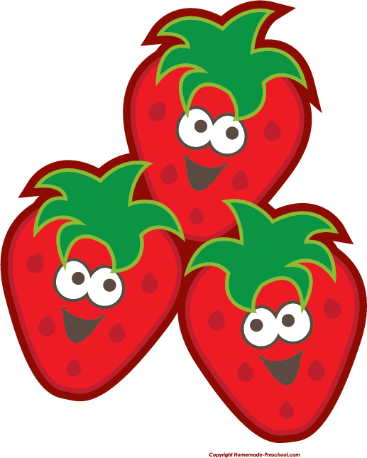 Fruits Cliparts - Free Fruit Clipart (517x645), Png Download