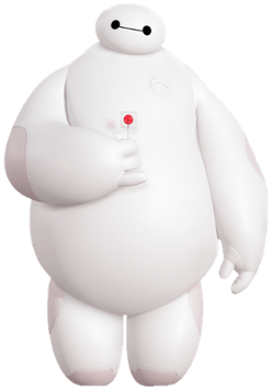 Big Hero 6 Baymax Holding Lollypop - Big Hero 5 Baymax (400x400), Png Download
