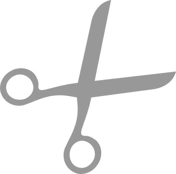 How To Set Use Grey Scissors Clipart (600x593), Png Download