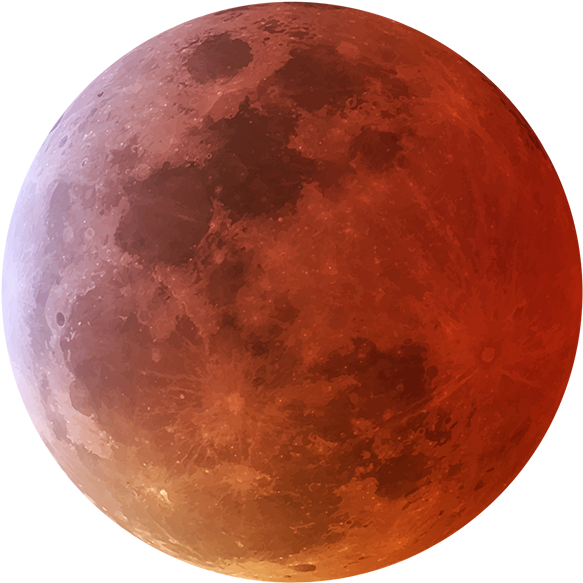 Visual Red Sun Png Picsart Silhouette Editing Background - Lunar Eclipse (902x958), Png Download