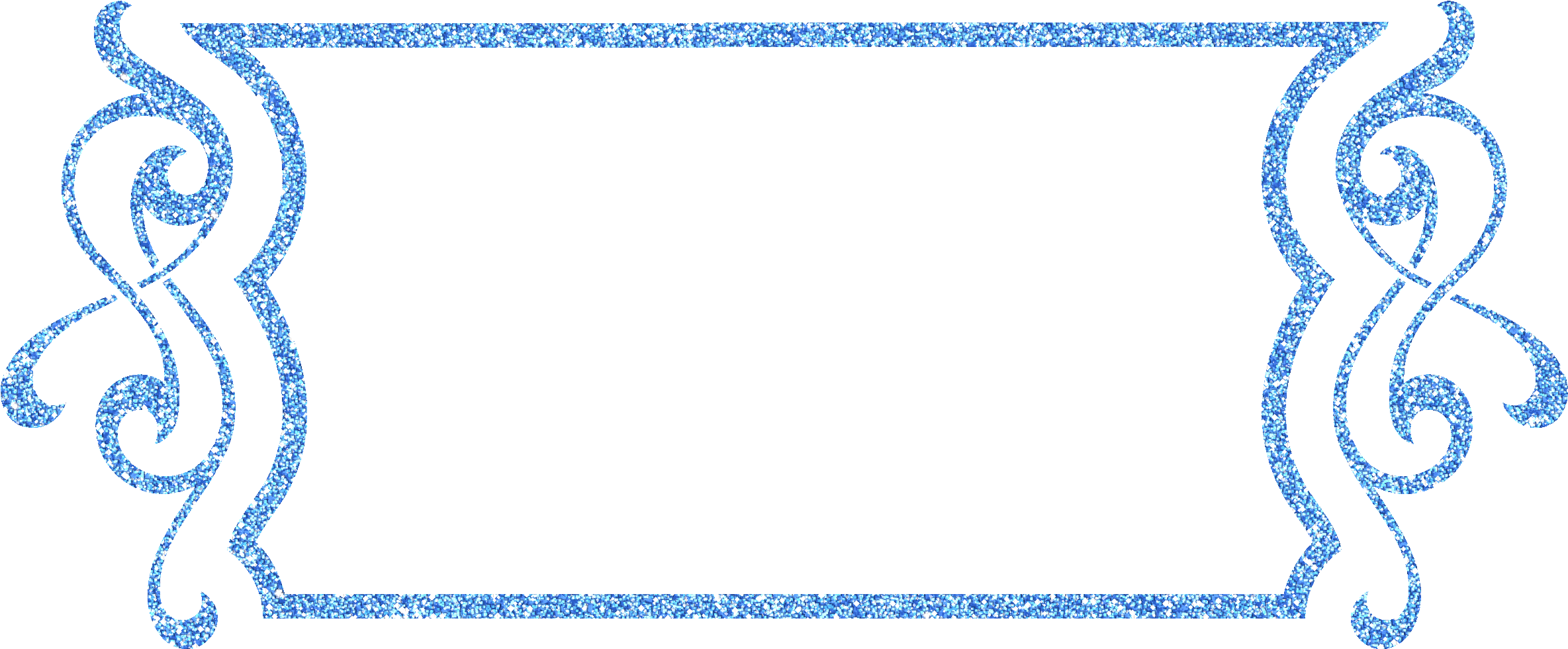 Scrapbook Scrap Element Frame 1387026 - Gold Glitter Frame Png (2400x1012), Png Download