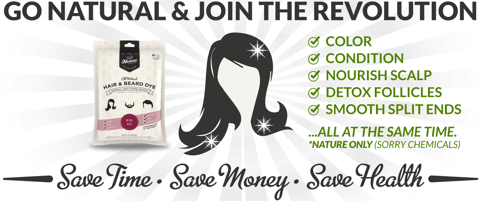 Henna Hair Dye - Map (1600x667), Png Download