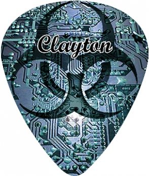 Clayton Bio Hazard Guitar Pick Standard - Emblem (600x530), Png Download