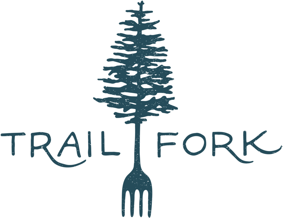 Trail Fork Branding Final Distressed Blue - Logo (1000x787), Png Download