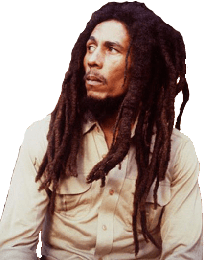 Bob Marley Looking Left - Bob Marley Png (445x691), Png Download