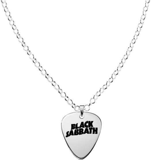 Guitar Pick Necklace - Black Sabbath (1000x1000), Png Download