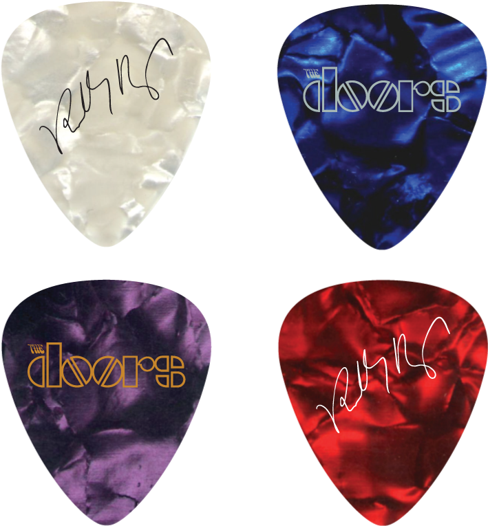 Robby Krieger Guitar Pick Set - Doors (800x800), Png Download