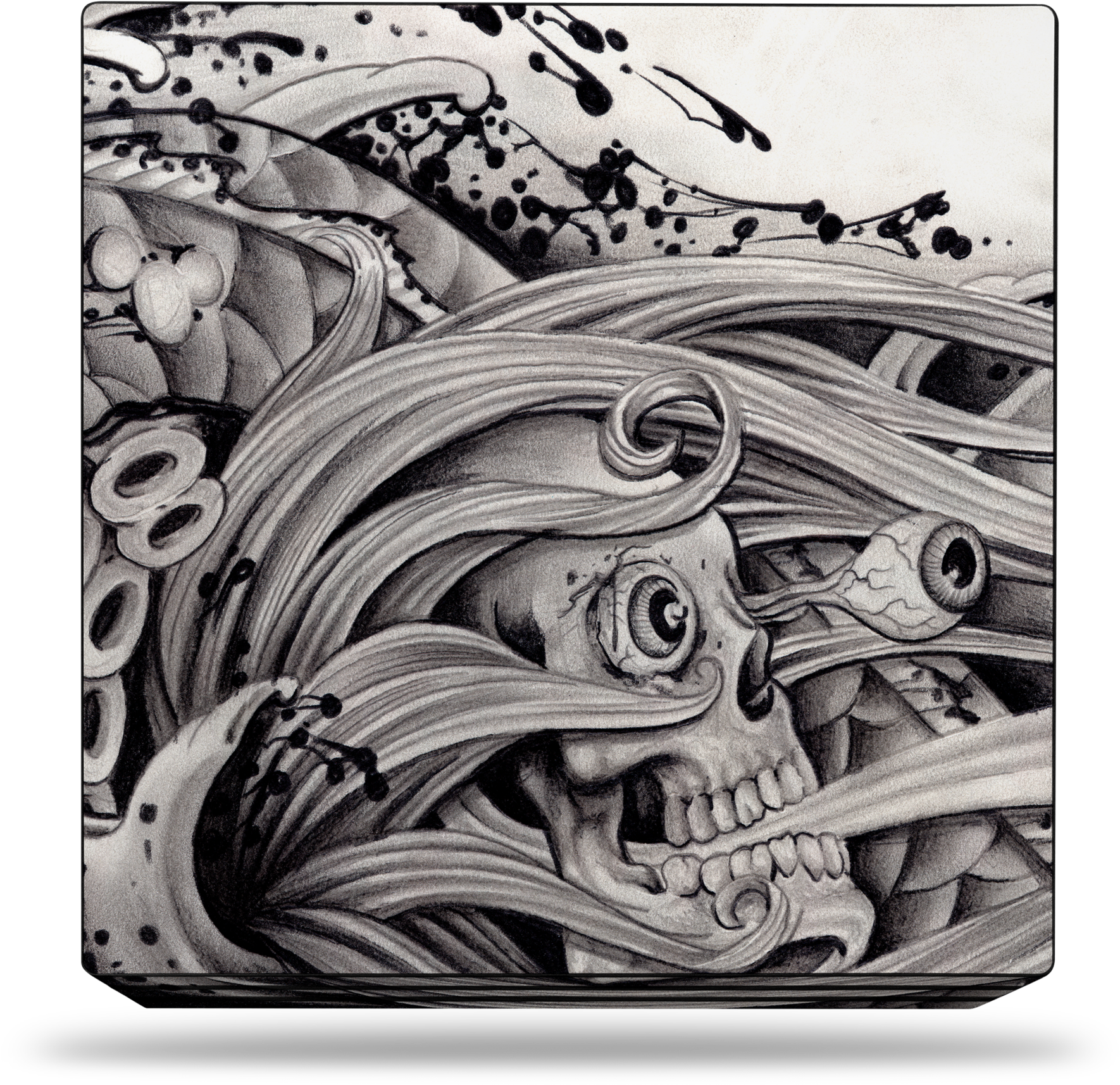 Sony Ps4 Pro Skull Tattoo Skin (2048x1799), Png Download