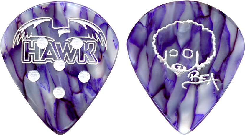 Picks Rabea Signature Guitar - Purple Guitar Pick (1000x1000), Png Download