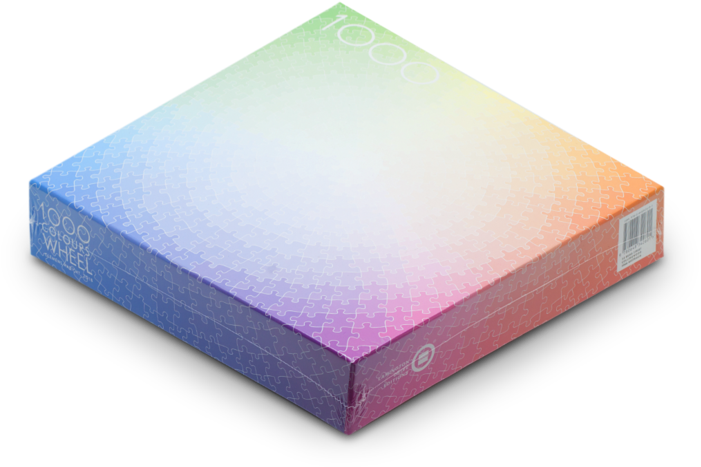 1000 Colours Puzzle Wheel By Clemens Habicht - Box (760x622), Png Download