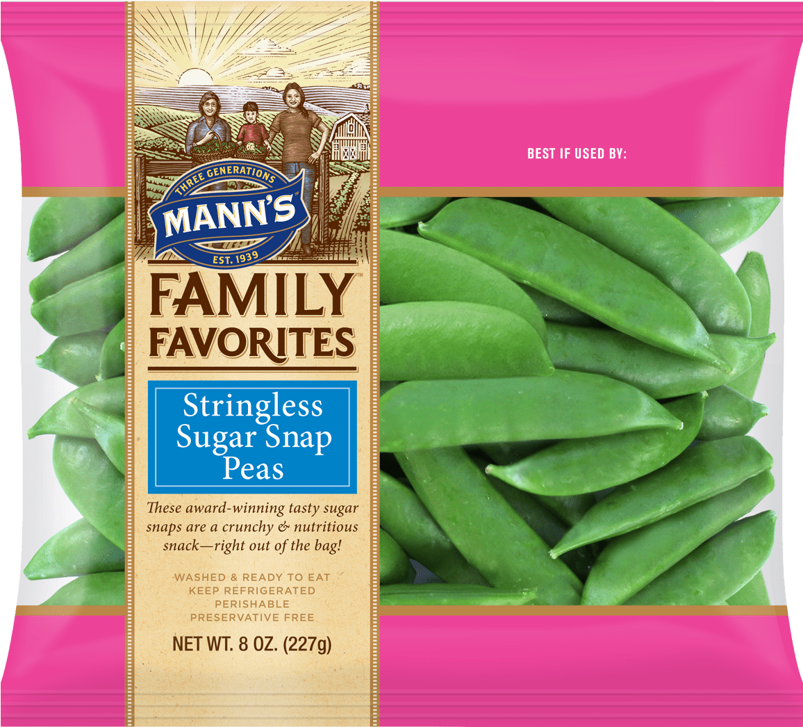Snap Peas 8oz Us Png - Sugar Snap Peas Bag (1288x1143), Png Download