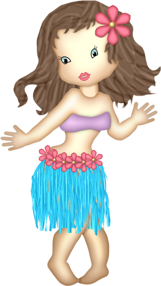 Hawaiian Aloha Tropical - Cartoon (1024x1024), Png Download