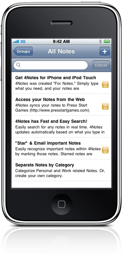 Press Start Releases 4notes - Iphone (492x826), Png Download