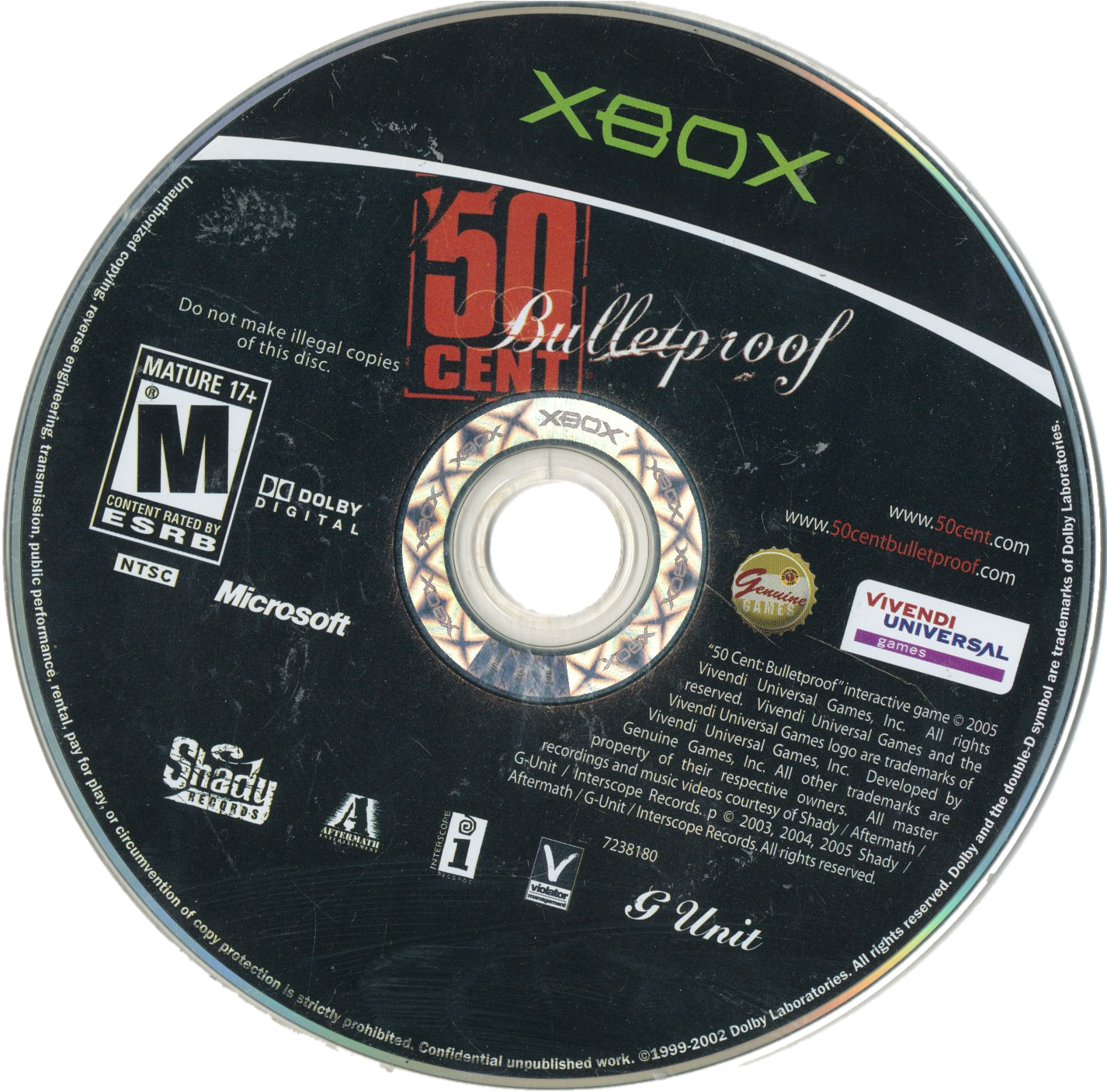 50 Cent - Xbox (1433x1416), Png Download