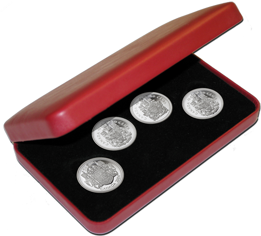 04 50 Cent Silver Coin Set Rev 640 - Coin (640x612), Png Download