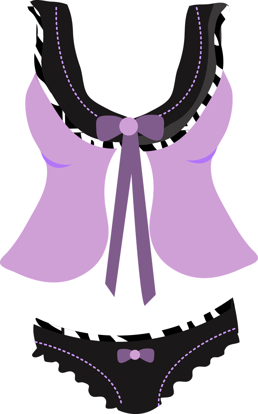 Lingerie Clipart Silhouette - Lingerie Clipart (900x1440), Png Download