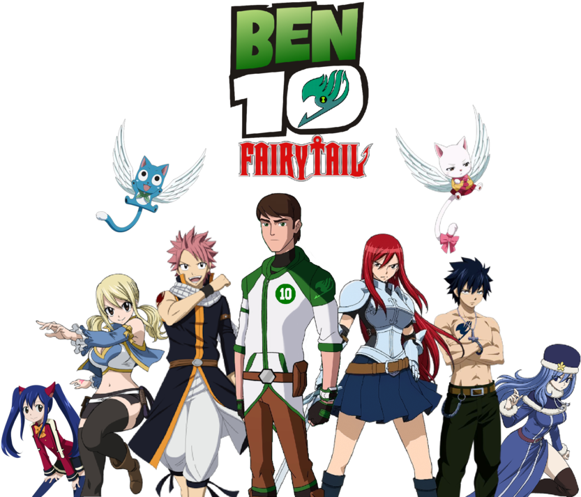 Ben 0 10 Joe Casey Spider-man Product Games - Ben 10 X Fairy Tail (1024x716), Png Download