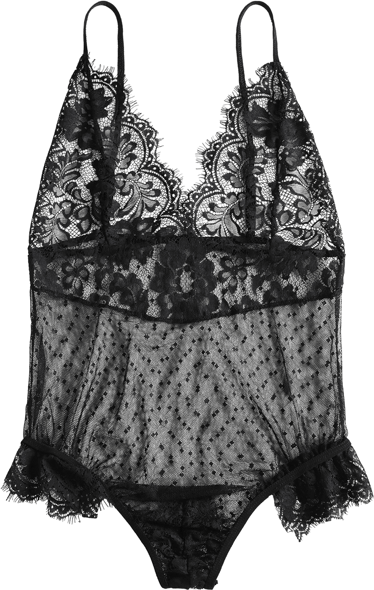 Wholesale Sheer Dotted Mesh Lingerie Bodysuit ,we Boost - Lingerie Top (900x1197), Png Download