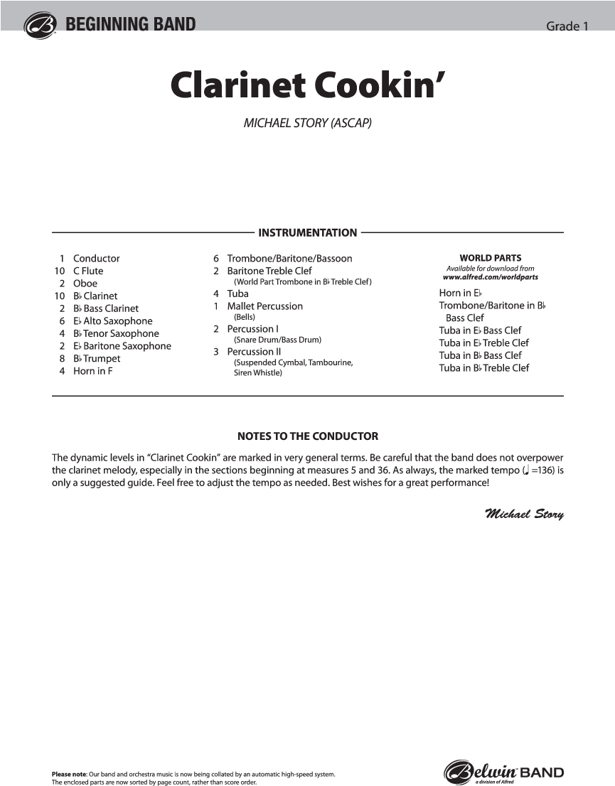 Clarinet Cookin Thumbnail Clarinet Cookin Thumbnail - Clarinet Cookin Flute Part (864x1152), Png Download