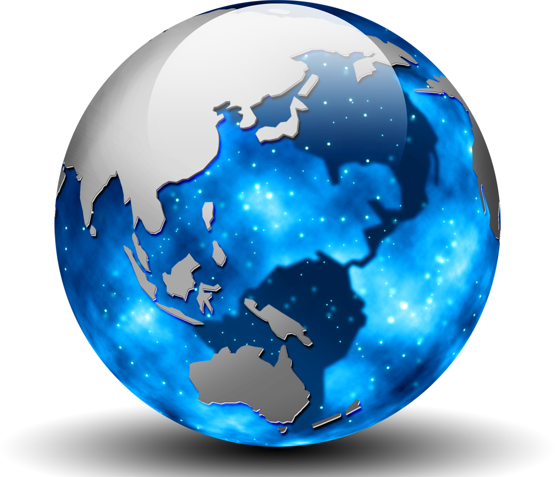 Web Vector Globe Earth - Earth Psd (1143x981), Png Download