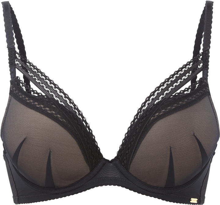 Sheer Seduction Padded Plunge Product Front - Bra (800x1000), Png Download