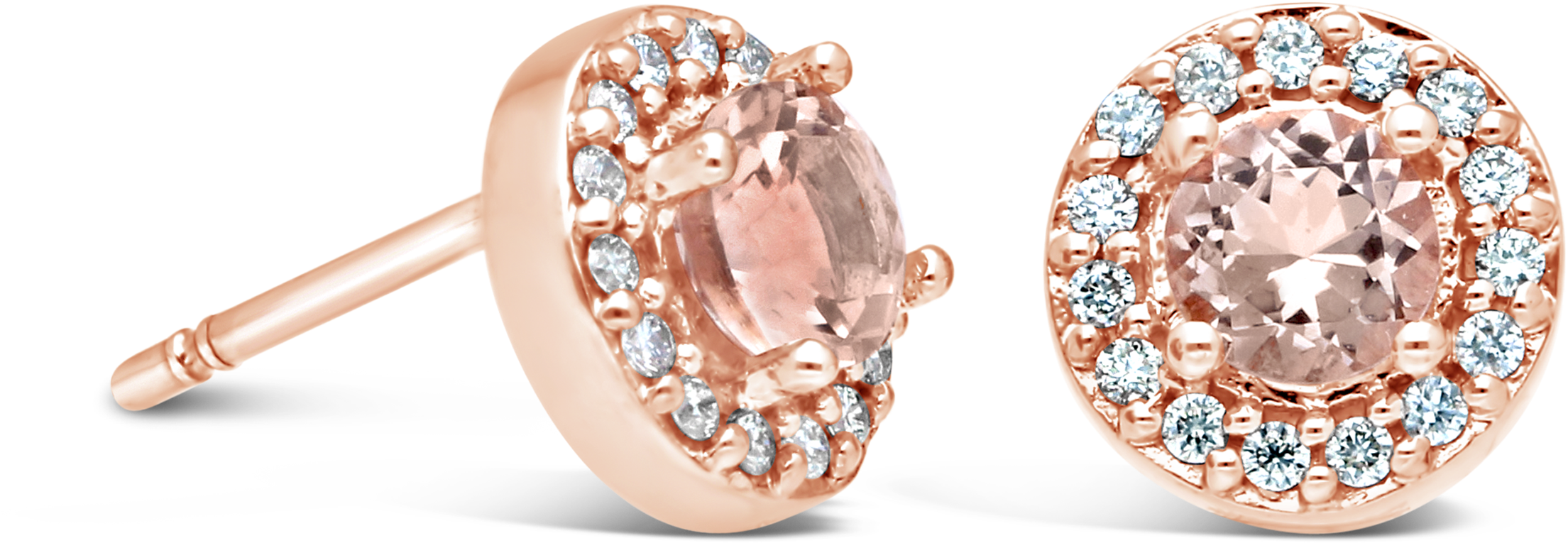 Nwj Rose Gold Earrings (3000x3000), Png Download