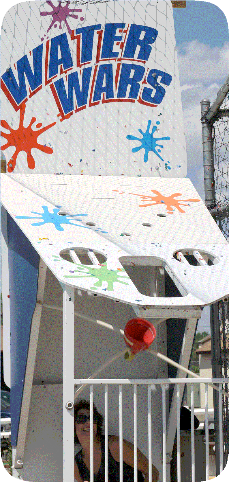 Water Wars Challenge Your Friends In Our Water Balloon - House (871x1748), Png Download