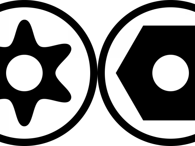 Screws Clipart Screw Head - Circle (640x480), Png Download