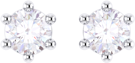 1 Carat Diamond Earrings - Earrings (600x600), Png Download