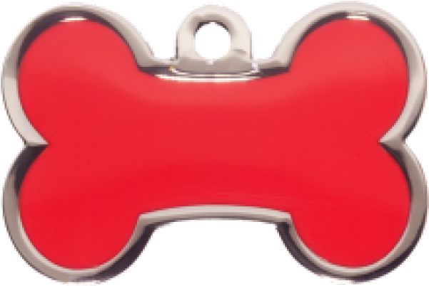 Red Bone 31x21mm Fashion Dog Tag By Bow Wow Meow - Flag (600x550), Png Download
