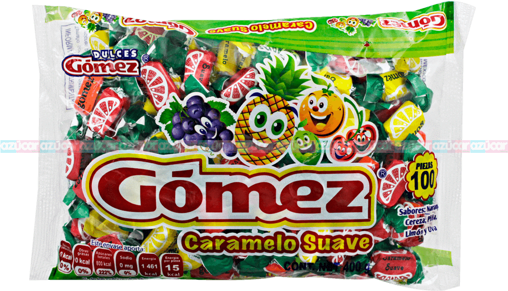 Gomez Caramelo Suave Frutas 20/100 Dulces Gomez - Hard Candy (1000x1000), Png Download