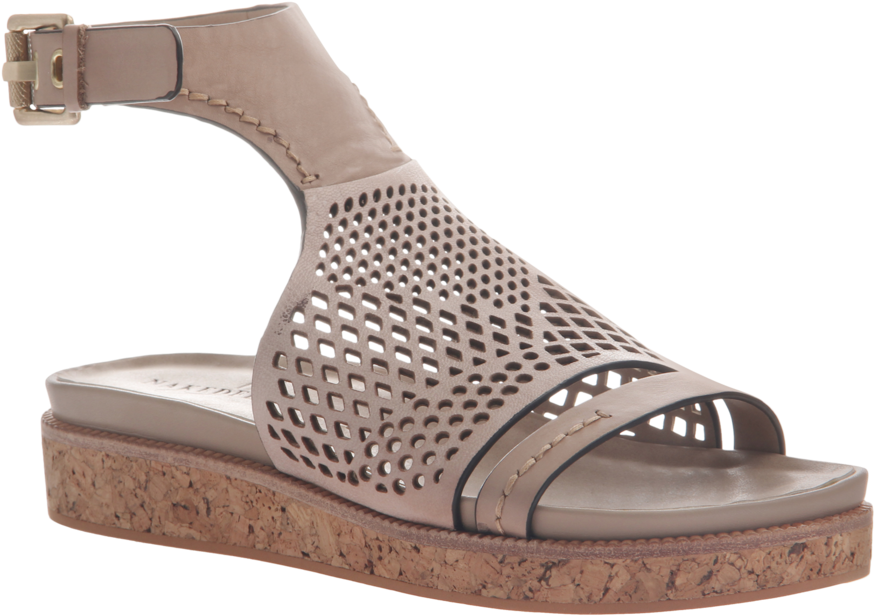 Naked Feet Women's Sandal Aries In Mid Taupe - Sandal (960x960), Png Download