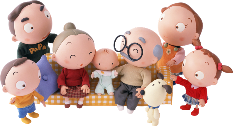 Tags - Família - Animated Family Photo Hd (800x433), Png Download