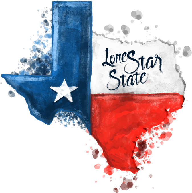 En 2010, El Censo De Estados Unidos - Texas The Lone Star State (700x695), Png Download