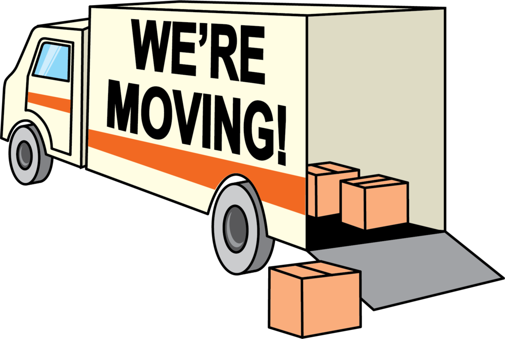 We Are Moving - We Re Moving Clip Art (1000x672), Png Download