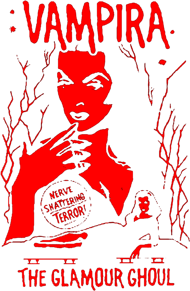 "vampira " / Womens / Girls / Mens T-shirt " - Illustration (652x1000), Png Download