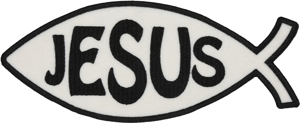 Pm441 Christian Jesus Fish Patch Patch - Emblem (1001x1001), Png Download