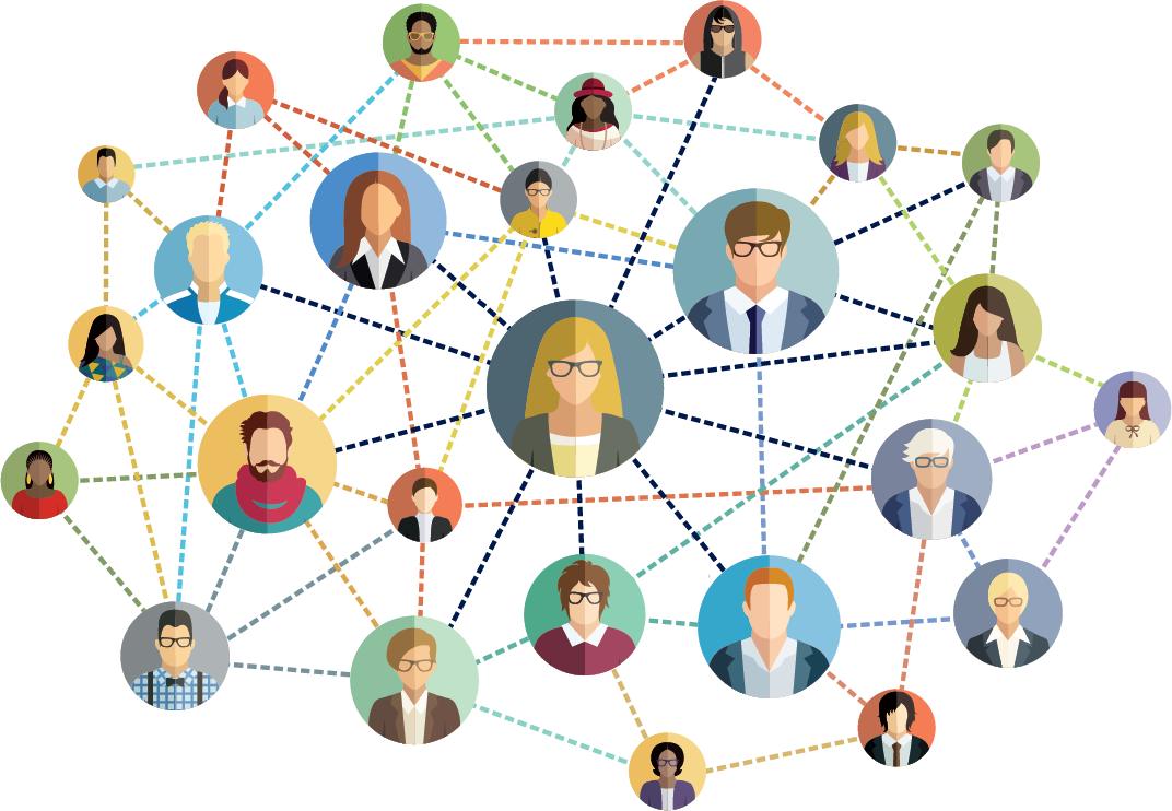 Employee Relations Png - Networking Illustration (1072x742), Png Download